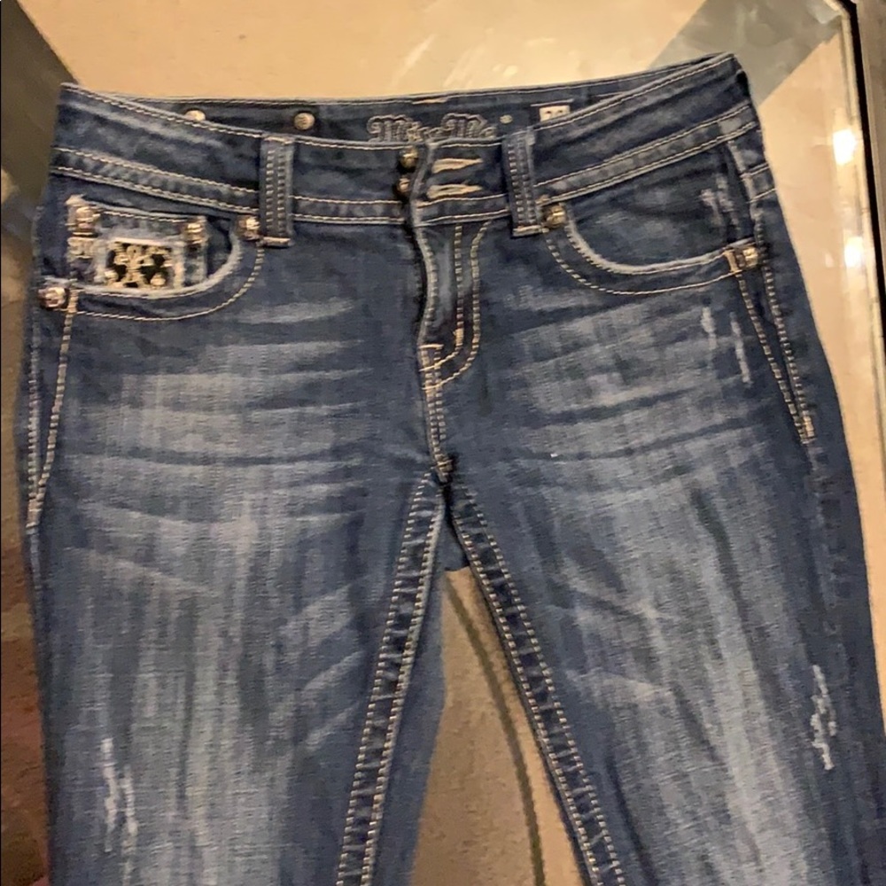 Rhinestone Miss Me Jeans Size 28 Fabulous! - Picture 4 of 8
